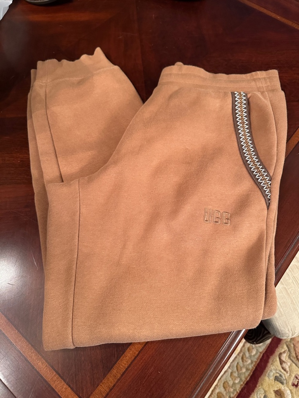 UGG Knit-Trim Fleece Joggers